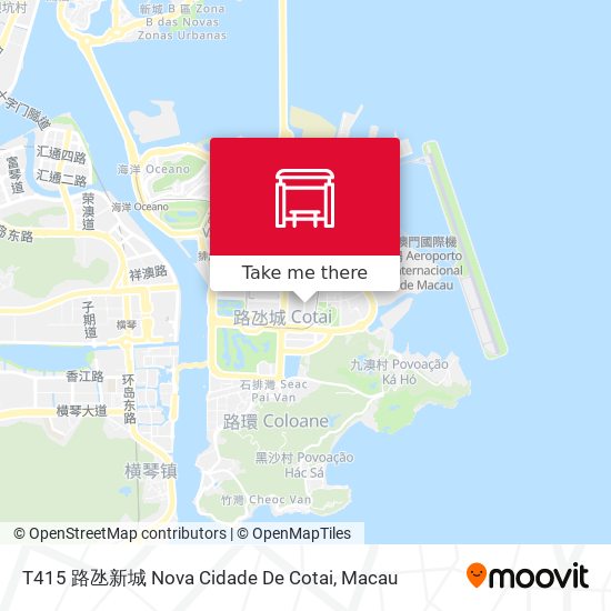 T415 路氹新城 Nova Cidade De Cotai map