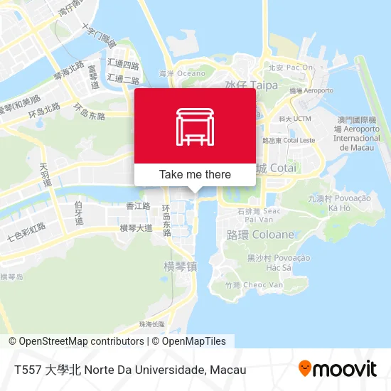 T557 大學北 Norte Da Universidade地圖