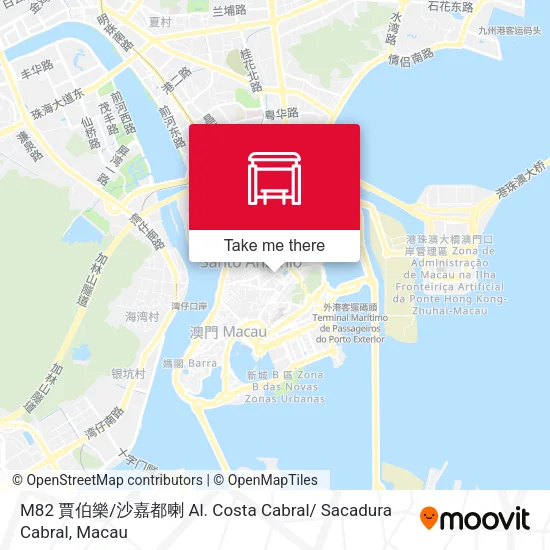 M82 賈伯樂 / 沙嘉都喇 Al. Costa Cabral/ Sacadura Cabral地圖