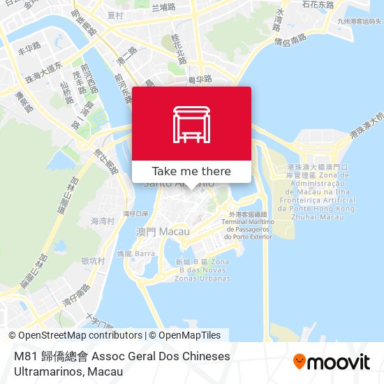M81 歸僑總會 Assoc Geral Dos Chineses Ultramarinos map
