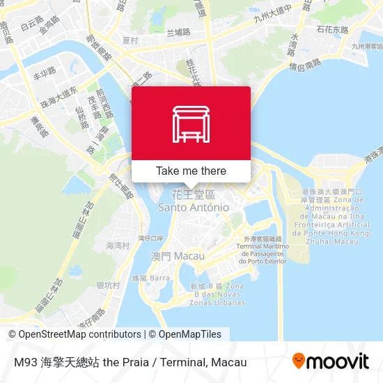M93 海擎天總站 the Praia / Terminal地圖