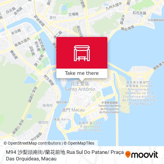 M94 沙梨頭南街 / 蘭花前地 Rua Sul Do Patane/ Praça Das Orquideas map