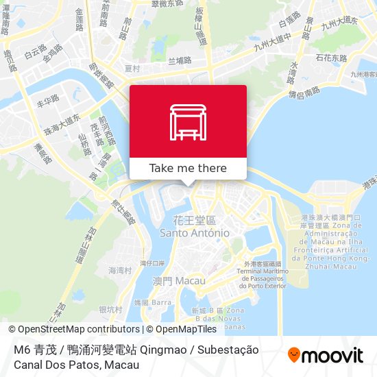 M6 青茂 / 鴨涌河變電站 Qingmao / Subestação Canal Dos Patos map