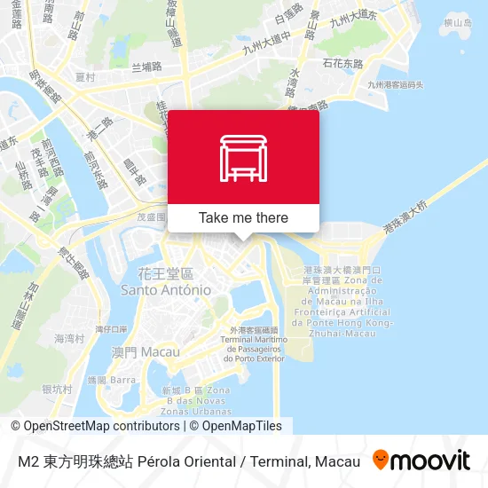 M2 東方明珠總站 Pérola Oriental / Terminal map