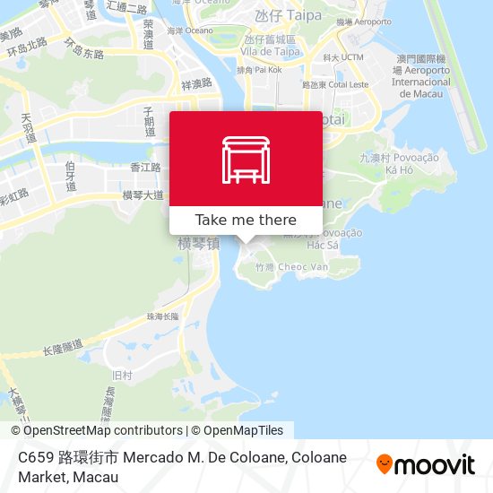 C659 路環街市 Mercado M. De Coloane, Coloane Market map