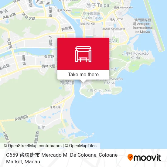 C659 路環街市 Mercado M. De Coloane, Coloane Market map