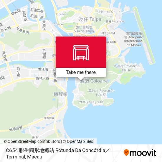 C654 聯生圓形地總站 Rotunda Da Concórdia／Terminal map