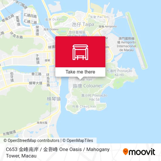 C653 金峰南岸 / 金礜峰 One Oasis /  Mahogany Tower地圖