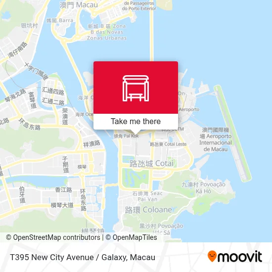 T395 新城大馬路 / 銀河 Av. Cidade Nova/ Galaxy地圖