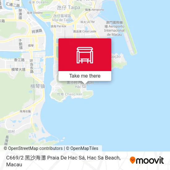 C669 / 2 黑沙海灘 Praia De Hac Sá, Hac Sa Beach地圖
