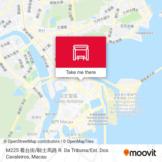 M225 看台街 / 騎士馬路 R. Da Tribuna / Est. Dos Cavaleiros map