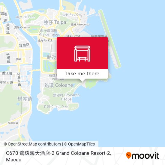 C670 鷺環海天酒店-2 Grand Coloane Resort-2 map
