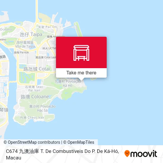 C674 九澳油庫 T. De Combustíveis Do P. De Ká-Hó地圖