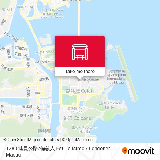 T380 連貫公路 / 倫敦人 Est.Do Istmo / Londoner map