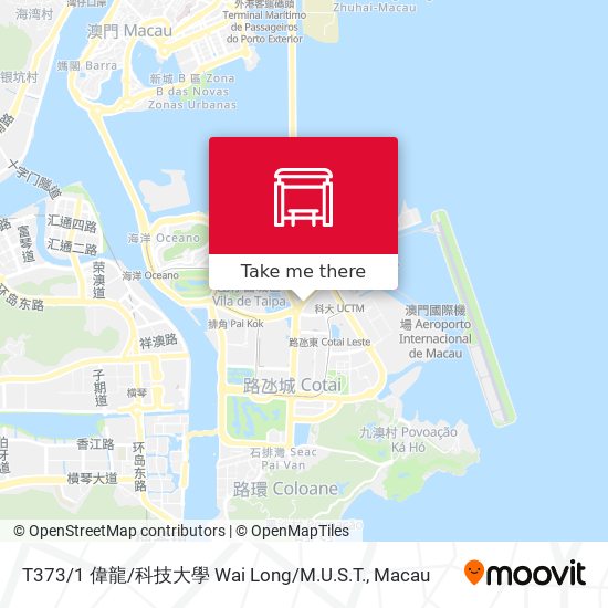 T373 / 1 偉龍 / 科技大學 Wai Long / M.U.S.T. map