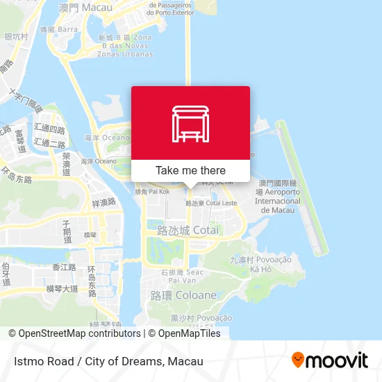 T375 連貫公路 / 新濠天地 Est. Do Istmo/ C.O.D.地圖