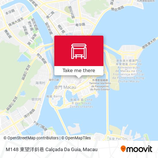 M148 東望洋斜巷 Calçada Da Guia map