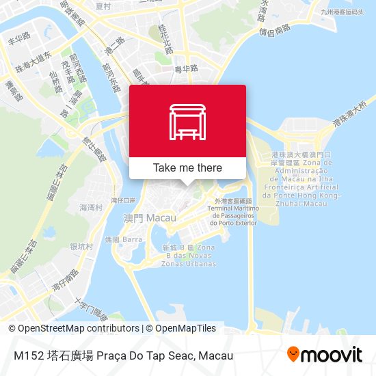 M152 塔石廣場 Praça Do Tap Seac map