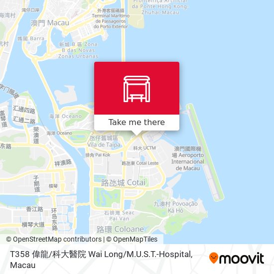 T358 偉龍 / 科大醫院 Wai Long / M.U.S.T.-Hospital map