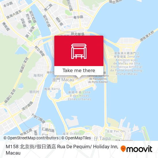 M158 北京街 / 假日酒店 Rua De Pequim/ Holiday Inn map