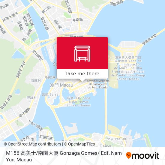 M156 高美士 / 南園大廈 Gonzaga Gomes/ Edf. Nam Yun地圖