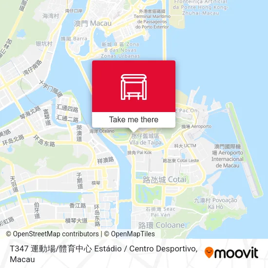 T347 運動場 / 體育中心 Estádio / Centro Desportivo地圖