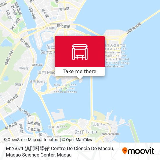 M266 / 1 澳門科學館 Centro De Ciência De Macau, Macao Science Center map