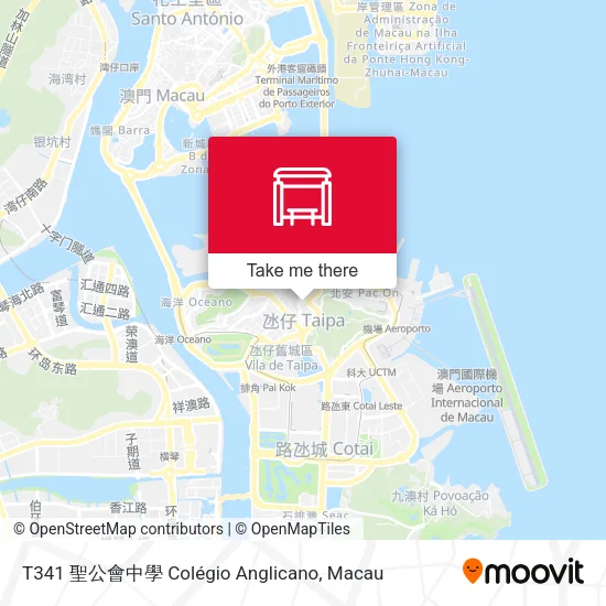 T341 聖公會中學 Colégio Anglicano地圖