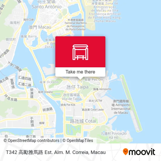 T342 高勵雅馬路 Est. Alm. M. Correia地圖