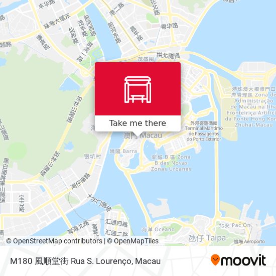 M180 風順堂街 Rua S. Lourenço map
