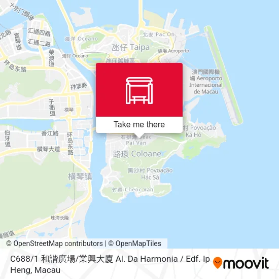 C688 / 1 和諧廣場 / 業興大廈 Al. Da Harmonia / Edf. Ip Heng地圖