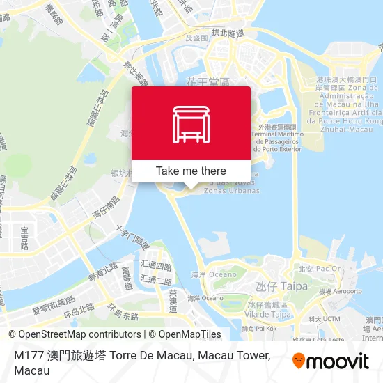 M177 澳門旅遊塔 Torre De Macau, Macau Tower map