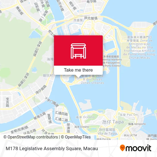 M178 立法會前地 Praça Da Assembleia Legislativa地圖