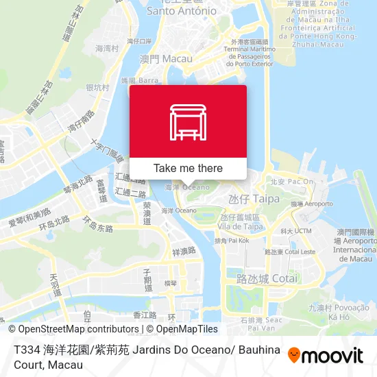 T334 海洋花園 / 紫荊苑 Jardins Do Oceano/ Bauhina Court地圖