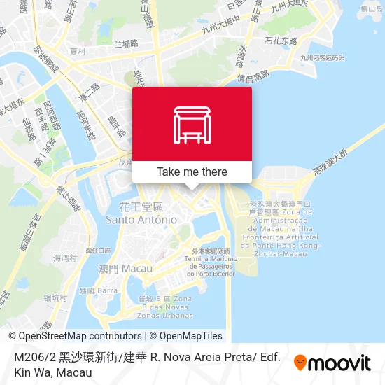M206 / 2 黑沙環新街 / 建華 R. Nova Areia Preta/ Edf. Kin Wa地圖