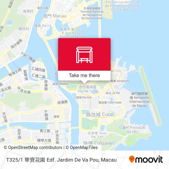 T325 / 1 華寶花園 Edf. Jardim De Va Pou map