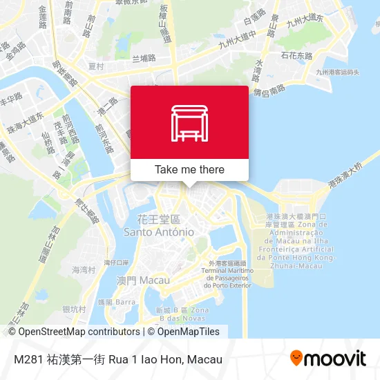 M281 祐漢第一街 Rua 1 Iao Hon map