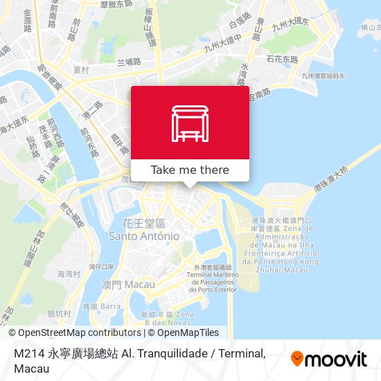 M214 永寧廣場總站 Al. Tranquilidade / Terminal map