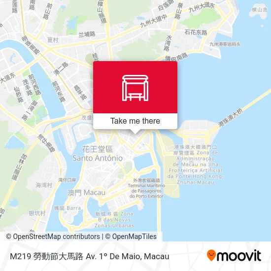 M219 勞動節大馬路 Av. 1º De Maio map