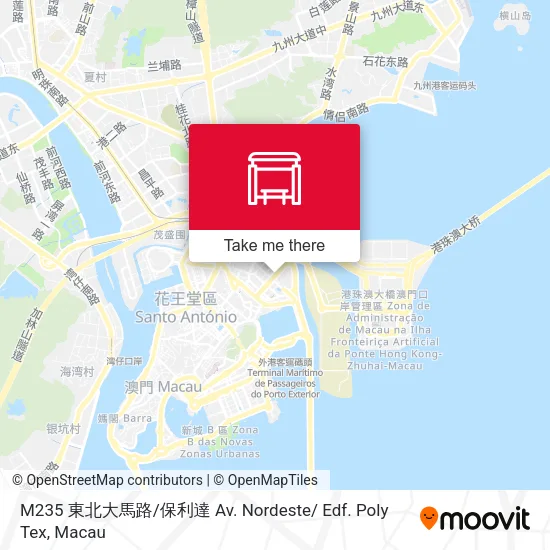 M235 東北大馬路 / 保利達 Av. Nordeste/ Edf. Poly Tex地圖