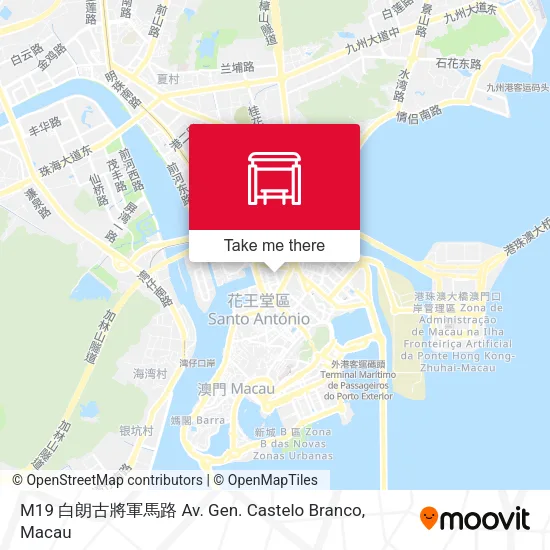 M19 白朗古將軍馬路 Av.  Gen.  Castelo  Branco地圖