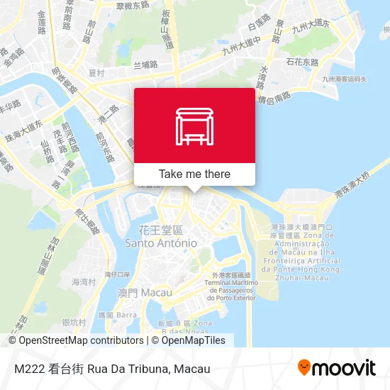 M222 看台街 Rua Da Tribuna map