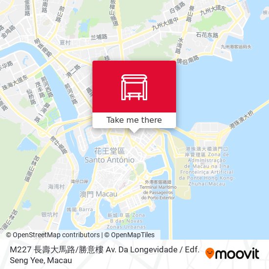 M227 長壽大馬路 / 勝意樓 Av. Da Longevidade / Edf. Seng Yee map