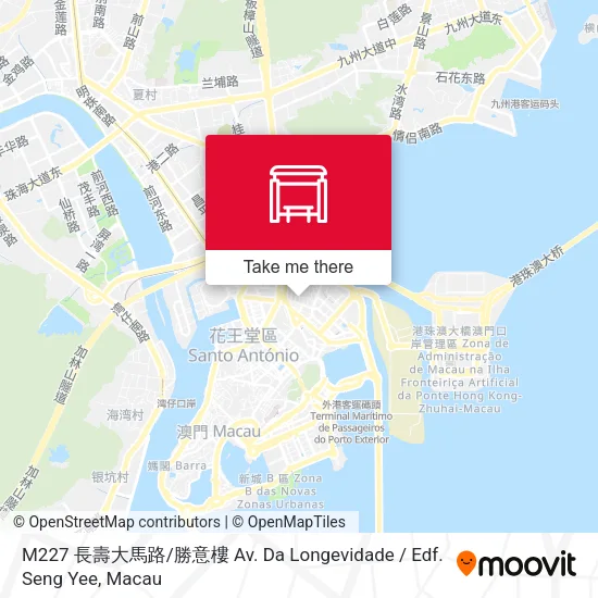 M227 長壽大馬路 / 勝意樓 Av. Da Longevidade / Edf. Seng Yee地圖