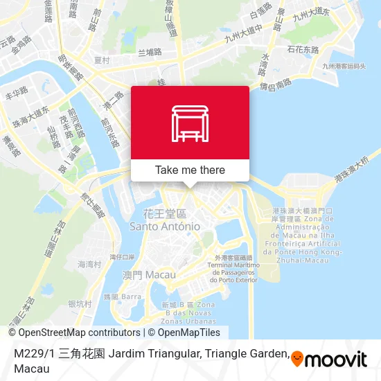 M229 / 1 三角花園 Jardim Triangular, Triangle Garden地圖