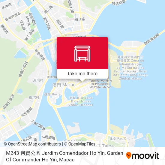M243 何賢公園 Jardim Comendador Ho Yin, Garden Of Commander Ho Yin地圖