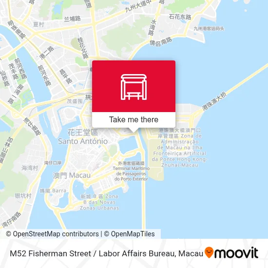 M52 漁翁街 / 勞工事務局 Rua Dos Pescadores / Dsal地圖