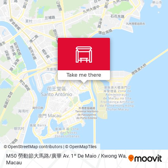 M50 勞動節大馬路 / 廣華 Av. 1º De Maio / Kwong Wa地圖