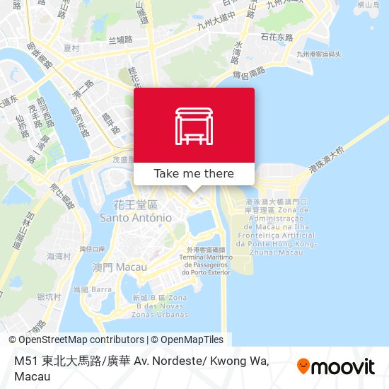 M51 東北大馬路 / 廣華 Av. Nordeste/ Kwong Wa map