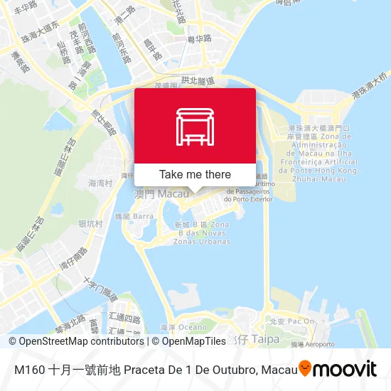 M160 十月一號前地  Praceta De 1 De Outubro map